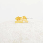 Tiny Bar Earrings - 8.5x2mm Thin Bar Studs - Handmade Studs - 925 Silver Earrings - Wholesale Jewelry - Jewelry For Niece - Gift For Teens